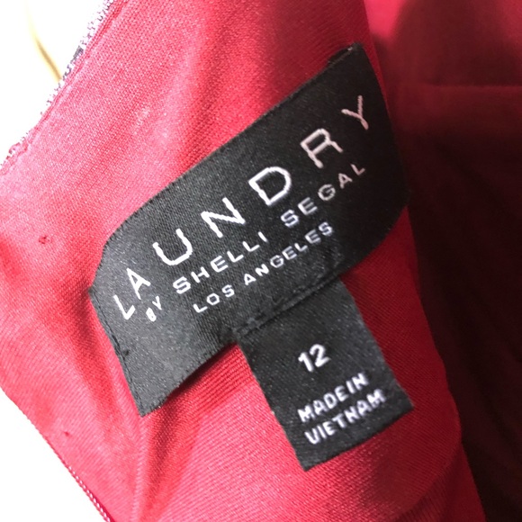 LAUNDRY Plum Wine color sleeveless dress SIZE 12 - Picture 12 of 15